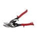 Midwest Snips® MWT-6510L Offset Aviation Snip, Straight/Tight and Wide Left Curve Cut Direction