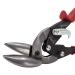 Midwest Snips® MWT-6510L Offset Aviation Snip, Straight/Tight and Wide Left Curve Cut Direction