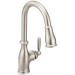 Moen® 7185SRS Kitchen Faucet, Deck Installation / Mounting, 1 Handles, 1 or 3 Holes, 1.5 gpm Flow Rate, High Arc Spout