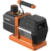 Navac NRP8DI Smart Vacuum Pump, 8 cfm, 15 um Vacuum, 2 Stages, 115 V, 3/4 hp Motor HP, 1/4 in, 3/8 in, 1/2 in Connection