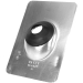 Oatey® 12933 No-Calk Standard Base Roof Flashing, For Pipe Size: 2 in, Aluminum, Unfinished, 12-1/2 in Base Length
