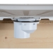 Oatey® 42787 Offset Shower Drain, For Pipe Size: 2 in, Solvent Weld Outlet Connection, PVC Body, Stainless Steel Grate