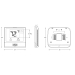PRO1® T701 Non-Programmable Thermostat, 1H/1C Stages, Battery, Hardwired Power Source, 4.4 in Height, 4.7 in Width