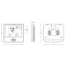PRO1® T771 Non-Programmable Thermostat, 1H/1C Stages, Battery, Hardwired Power Source, 4.4 in Height, 4.7 in Width