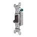 Pass & Seymour® Trademaster® 660G Grounding Toggle Switch, 120 V Control, 1 Poles, SPST Contact Configuration, Brown