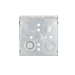 RACO® 232 Square Electrical Box, Steel, 16 Knockouts, 30.3 cu-in Capacity, 4 in Height, 4 in Width, 2-1/8 in Depth