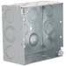 RACO® 232 Square Electrical Box, Steel, 16 Knockouts, 30.3 cu-in Capacity, 4 in Height, 4 in Width, 2-1/8 in Depth