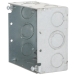 RACO® 232 Square Electrical Box, Steel, 16 Knockouts, 30.3 cu-in Capacity, 4 in Height, 4 in Width, 2-1/8 in Depth
