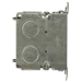 RACO® 567 Switch Box, Steel, 1 Gangs, 7 Knockouts, 14 cu-in Capacity, 4 in Height, 2 in Width, 2-3/4 in Depth, Gray