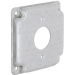RACO® 801C Exposed Work Square Box Cover, Steel, 6.5 cu-in Capacity, 4 in Height, 4 in Width, Cover Function Type