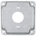 RACO® 801C Exposed Work Square Box Cover, Steel, 6.5 cu-in Capacity, 4 in Height, 4 in Width, Cover Function Type