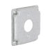 RACO® 801C Exposed Work Square Box Cover, Steel, 6.5 cu-in Capacity, 4 in Height, 4 in Width, Cover Function Type