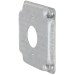 RACO® 801C Exposed Work Square Box Cover, Steel, 6.5 cu-in Capacity, 4 in Height, 4 in Width, Cover Function Type