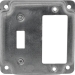 RACO® 814C Exposed Work Square Box Cover, Steel, 4 in Height, 4 in Width, Cover Function Type