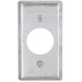 RACO® 863 Handy Box Cover, Steel, 1 Gangs, 4 in Height, 2 in Width, Gray, Cover Function Type, Zinc-Plated