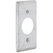 RACO® 863 Handy Box Cover, Steel, 1 Gangs, 4 in Height, 2 in Width, Gray, Cover Function Type, Zinc-Plated