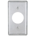 RACO® 863 Handy Box Cover, Steel, 1 Gangs, 4 in Height, 2 in Width, Gray, Cover Function Type, Zinc-Plated