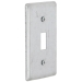 RACO® 865 Handy Box Cover, Steel, 1 Gangs, 4 in Height, 2 in Width, Gray, Cover Function Type, Galvanized