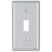 RACO® 865 Handy Box Cover, Steel, 1 Gangs, 4 in Height, 2 in Width, Gray, Cover Function Type, Galvanized
