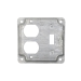 RACO® 906C Exposed Work Square Box Cover, Steel, 6.5 cu-in Capacity, 4 in Height, 4 in Width, Cover Function Type