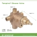 SYMMONS® Temptrol® S261BODY Tub/Shower Valve Body, 1/2 in Inlet Connection, IPS x Sweat Inlet Connection