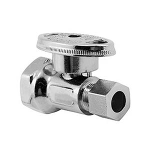 Sioux Chief 131 Series 131-G2F1C04 Quarter Turn Straight Supply Stop, 1/2 x 3/8 in Nominal, FIP x Compression, 125 psi
