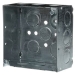 Steel City® 521711234E Square Box, Steel, 13 Knockouts, 1 Outlets, 30.3 cu-in Capacity, 4 in Height, 4 in Width, Silver