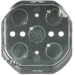 Steel City® 541511/2 Octagon Box, Steel, 1 Outlets, 15.8 cu-in Capacity, 4 in Height, 4 in Width, 1-1/2 in Depth, Silver