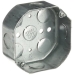 Steel City® 541511/2 Octagon Box, Steel, 1 Outlets, 15.8 cu-in Capacity, 4 in Height, 4 in Width, 1-1/2 in Depth, Silver