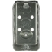 Steel City® 583611/2 Utility Box, Steel, 1 Gangs, 10 Knockouts, 1 Outlets, 13 cu-in Capacity, 4 in Height, Silver