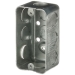 Steel City® 583611/2 Utility Box, Steel, 1 Gangs, 10 Knockouts, 1 Outlets, 13 cu-in Capacity, 4 in Height, Silver