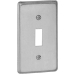 Steel City® 58C30 Rectangular Utility Box Cover, Steel, 1 Gangs, 1 Outlets, 4 in Height, 2-1/8 in Width, Silver