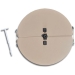 TRUaire® 802X06 Butterfly Damper, Round Duct, 6 in Diameter, Steel, Brown Powder-Coated