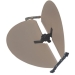 TRUaire® 802X10 Butterfly Damper, Round Duct, 10 in Diameter, Steel, Brown Powder-Coated
