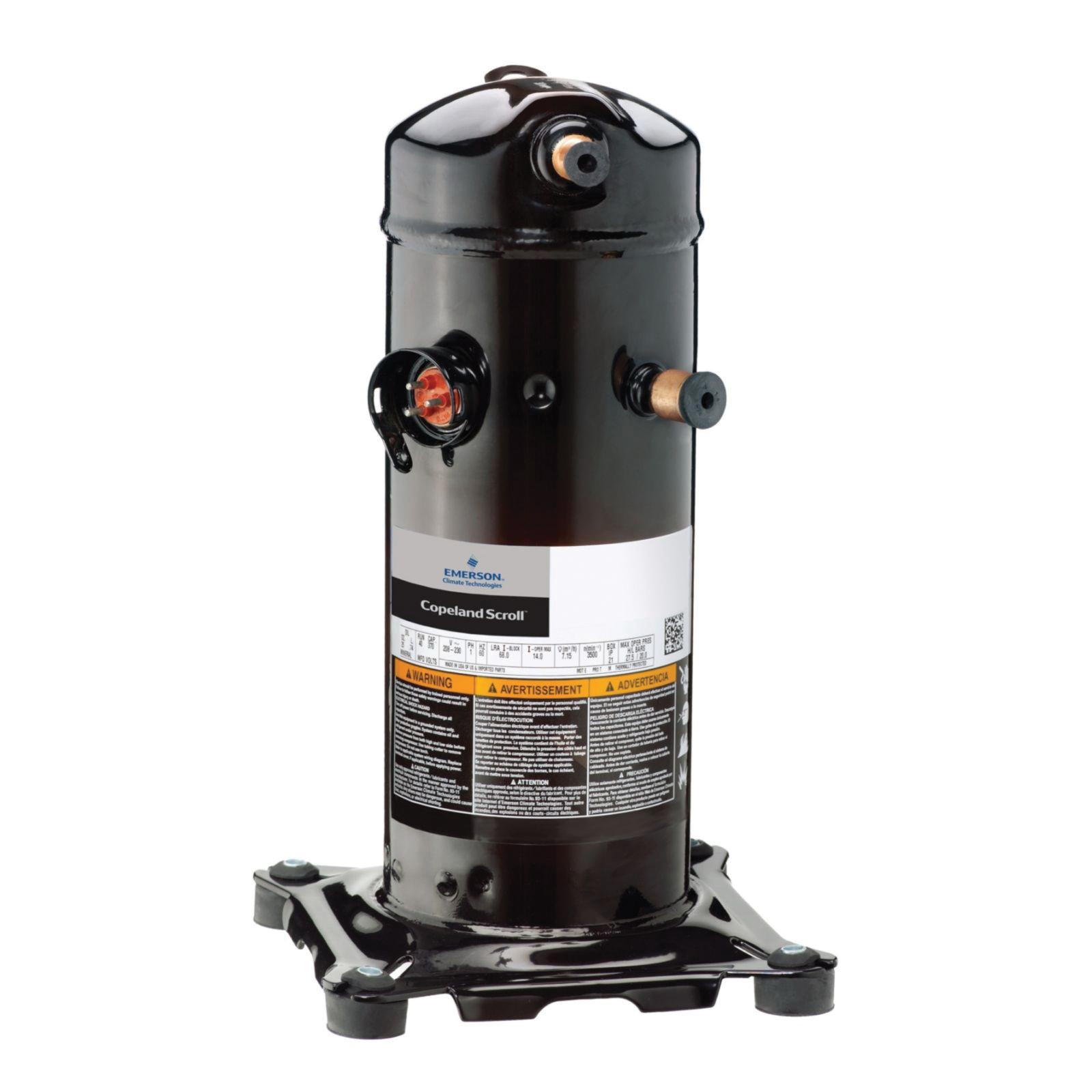 Copeland™ ZP72KCE-TF5-950 Scroll Compressor, 6 ton, 200 - 230 VAC, 6 hp, R-410A Refrigerant