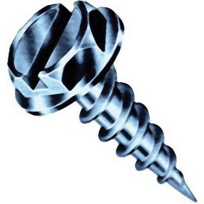 Duro Dyne® Super Saber Series 15168 Self-Piercing Screw, #8 Thread, 1-1/2 in OAL, Hex Head, 1/4 in Drive, Slotted Drive