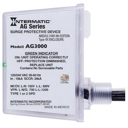 Intermatic® AG3000 HVAC Surge Protective Device, 120/240 VAC, 20 kA, 2 -Pole, SPDT