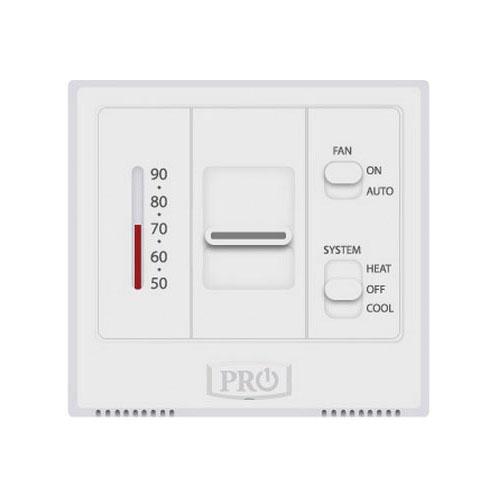 PRO1® T501M Thermostat, 18 to 30 VAC, 1 Heat/1 Cool