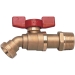 WATTS® 0820955 1/4-Turn Boiler Drain, 1/2 in Inlet Connection, MNPT Inlet Connection, 1/2 in Outlet Connection