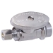 WOLVERINE BRASS® 56358 1/4-Turn Straight Stop, 1/2 in Inlet Connection, Press Inlet Connection, 1/4 in Outlet Connection