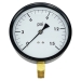 Wal-Rich 1713002 Pressure Gauge, 0 to 15 psi, Bourdon Tube, 4-1/2 in Dial, 1/4 in, NPT, Brass, Lower