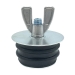 Wal-Rich 1837222 Econo Test Plug, For Pipe Size: 2 in, 1 in Dia, Rubber