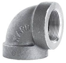 Ward 2D.BCL 2-1/2 Black CI 90 Elbow
