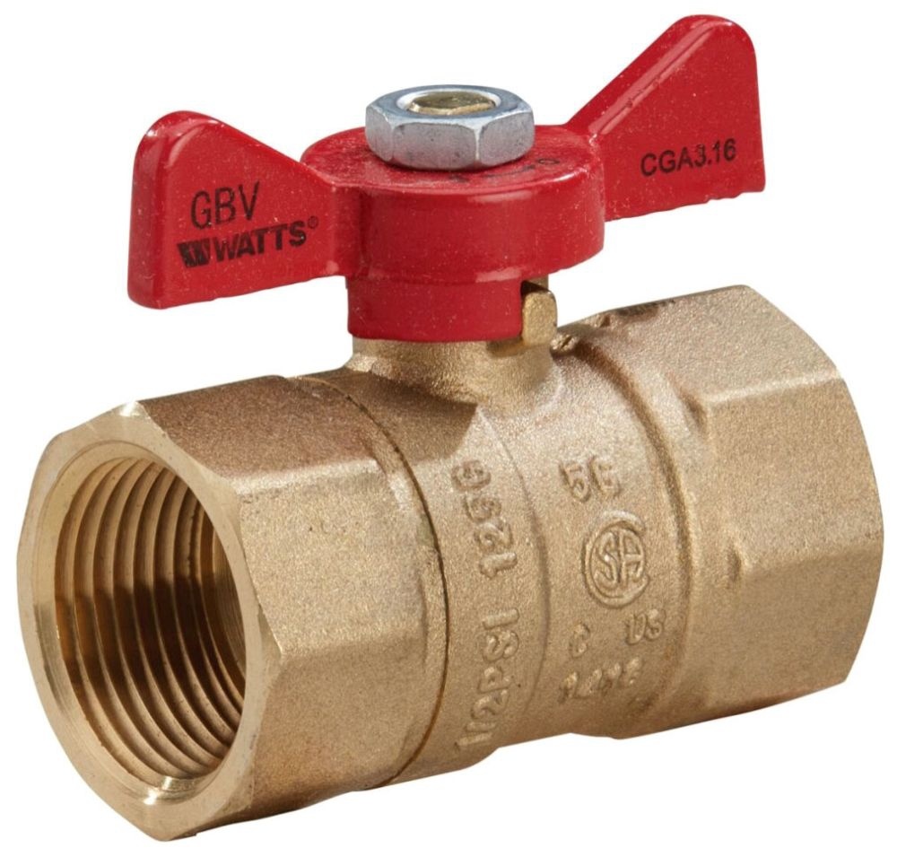 WATTS 545007 0545007 Gbv 1" Brass Cock