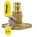 Webstone H-41403 Isolator With Rotating Flange, Ball Valve, 3/4 in Nominal, Connection Size 1: 3/4 in, Brass Body