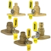 Webstone H-41403 Isolator With Rotating Flange, Ball Valve, 3/4 in Nominal, Connection Size 1: 3/4 in, Brass Body