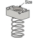 Wesanco-ZSI W2-6EG Channel Nut With Standard Spring, Electro-Galvanized, 3/8-16 Thread, Nut Function Type