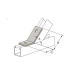 Wesanco-ZSI W5425EG 2-Hole Open Angle Connector, Electro-Galvanized, 45 deg Angle, Connector Function Type
