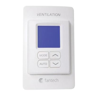 fantech® 415517 Electronic Control With Dehumidification Function, Plastic, Matte, White, 4-9/16 in H x 2-13/16 in W